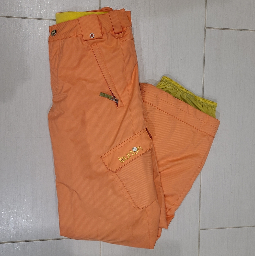 Burton Youth Teen's Snowboard Ski Pants Orange Size XL 28" x 28"